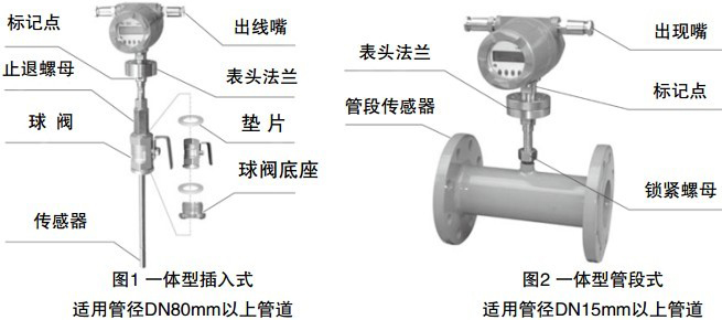 熱式質(zhì)量流量計結構圖